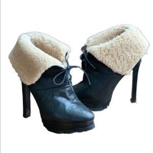 Zara Shearling Ankle Boots